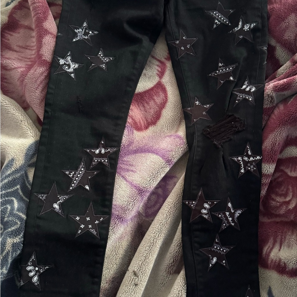 Black Star Patterned Pants Amiri Brand New size 31